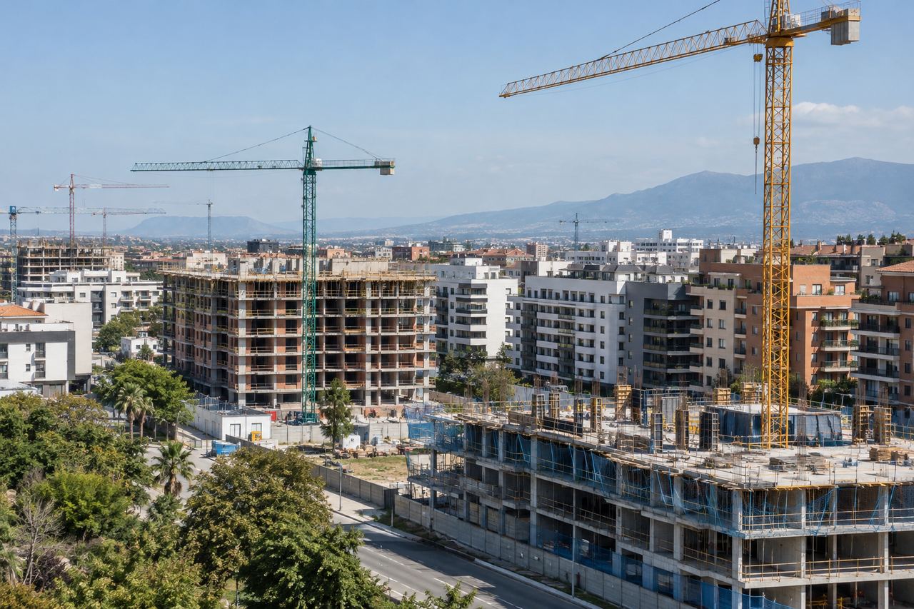 La edificación crece un 18% en el primer semestre: casi 21 millones de metros cuadrados visados, el mejor dato desde 2019