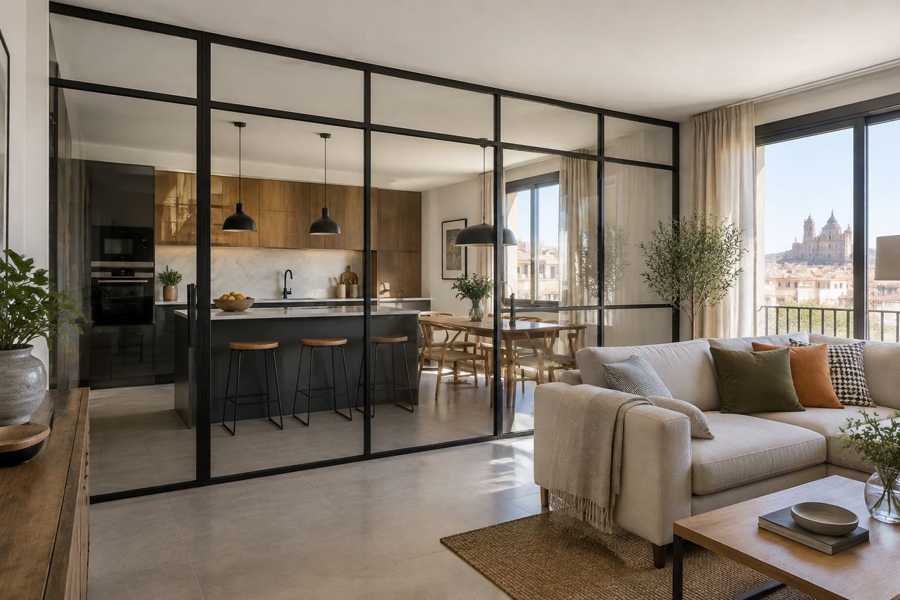 Cerramientos de cristal en interiores: robar luz sin perder estancias