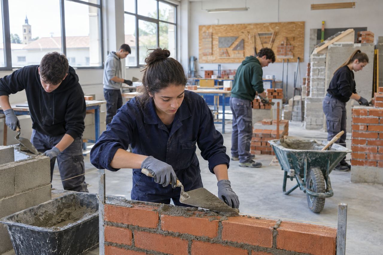 FP de edificación y obra civil: la vía rápida al empleo que el sector necesita y los jóvenes ignoran